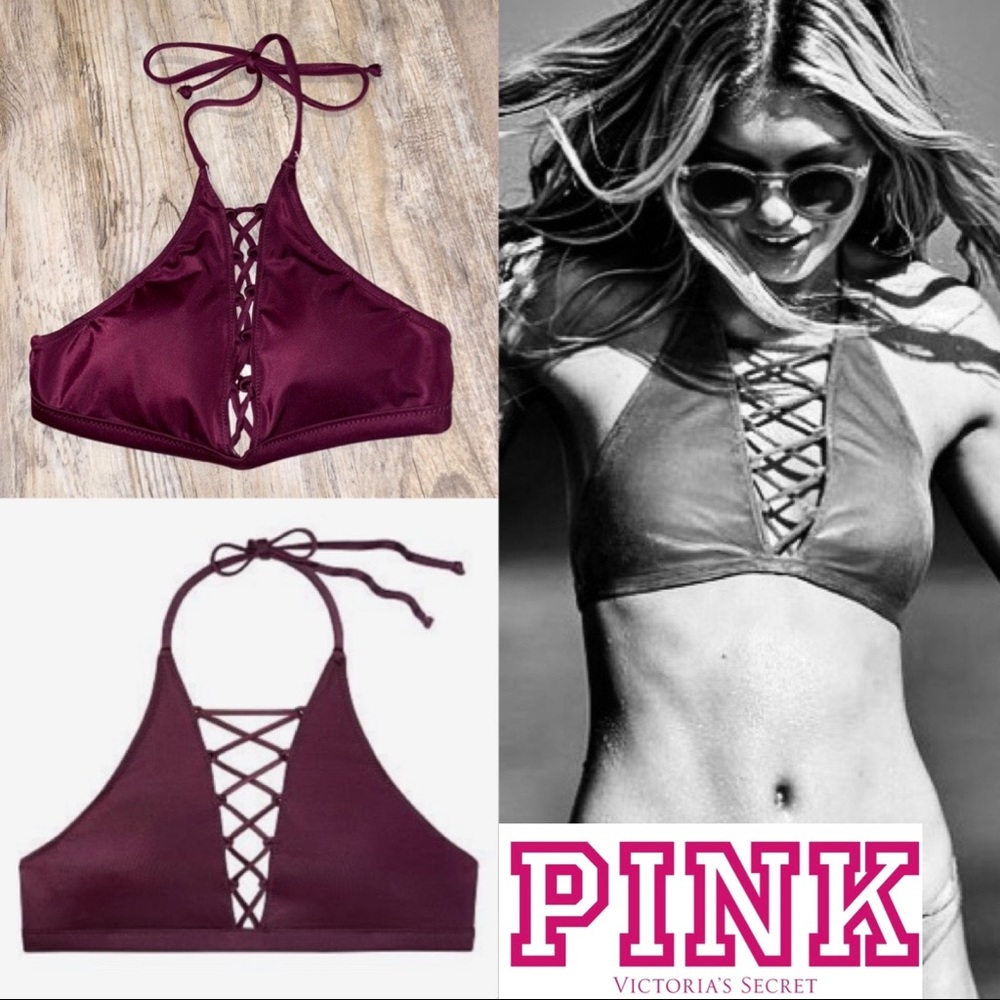 PINK Victoria’s Secret strappy front bikini